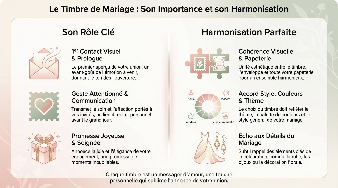 Enveloppes de mariage élégantes avec timbres personnalisés assortis à la papeterie